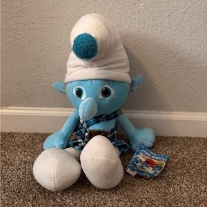 New with tags Gutsy Smurf Plush Toy